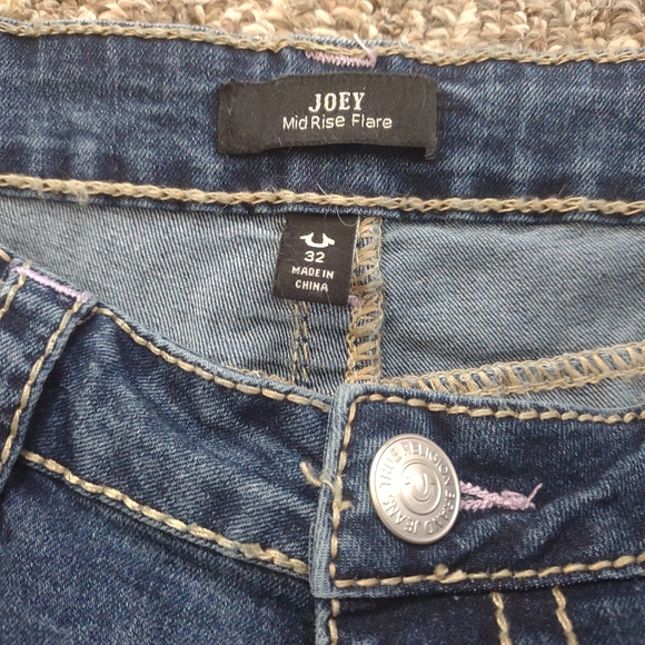 True Religion Mid Rise Flare 32 - Picture 5 of 5